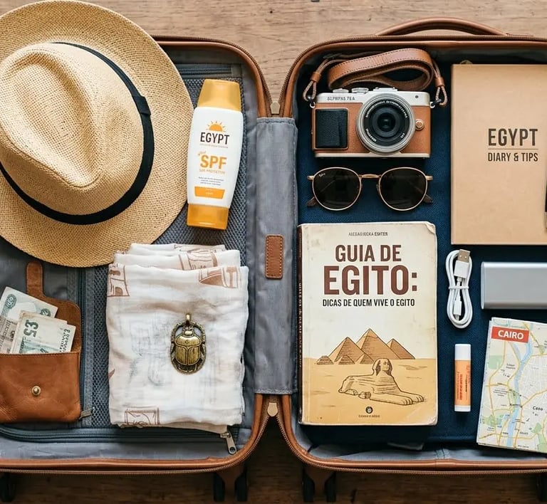 Dicas de viagem sobre o que levar na mala para o Egito, blog informativo para viajantes brasileiros.