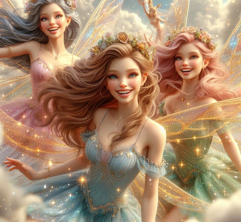 Fairies and celestial beings of Harmonya’s enchanted world