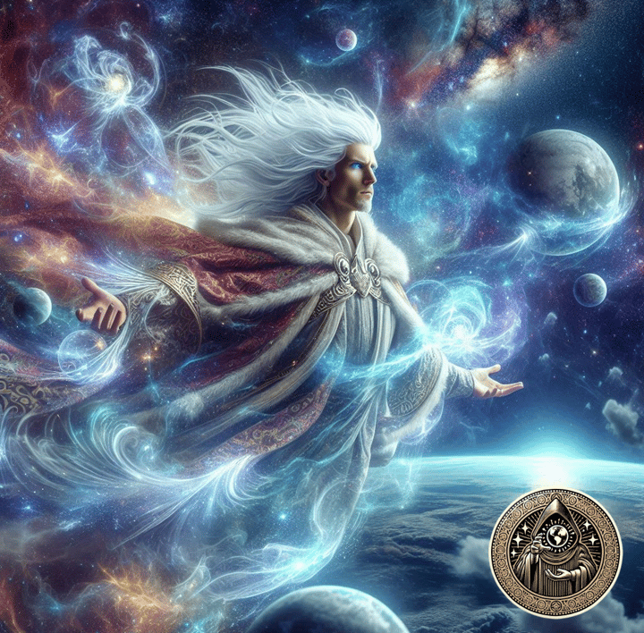 God Aether – deity of sorcery and enchantment in the Harmonya saga 