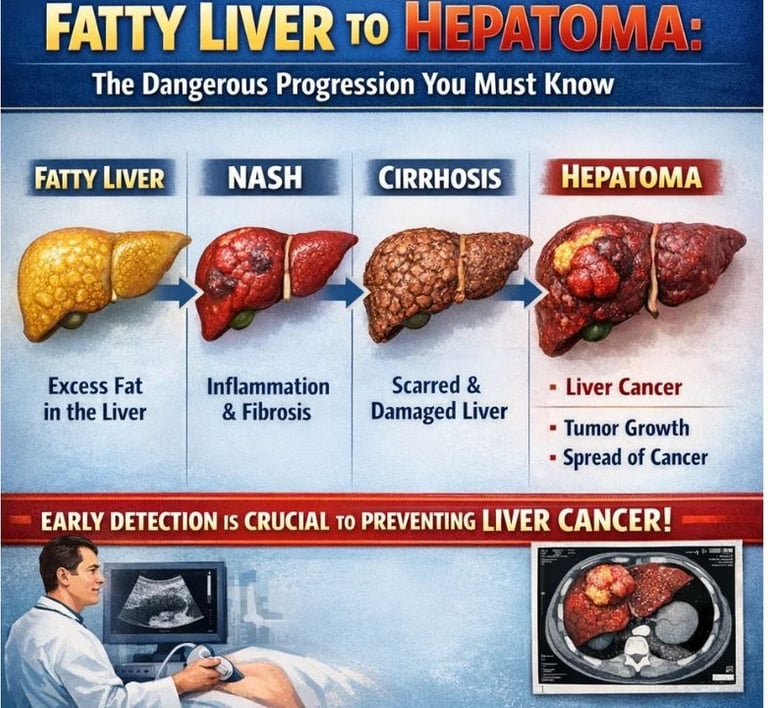 🏥 Fatty Liver to Hepatoma The Dangerous Progression You Must Know (3)