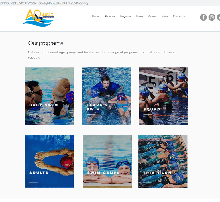 Website Aquatix Dubai