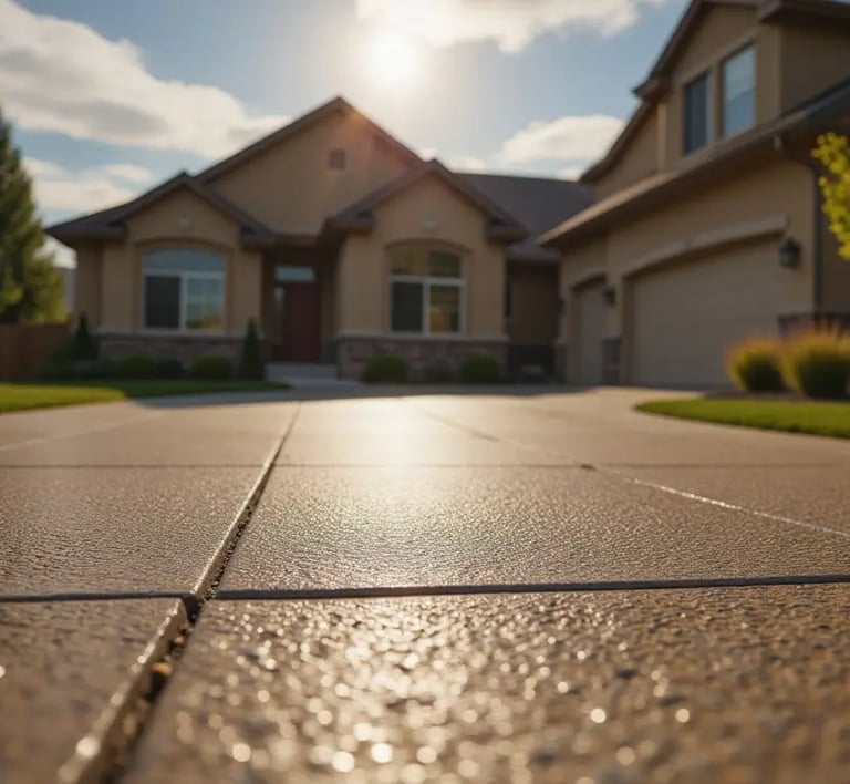a house with a driveway in Eagle Mountain
