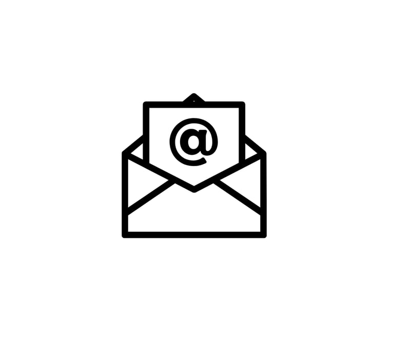 a mail envelope with a mailbox and a mailbox