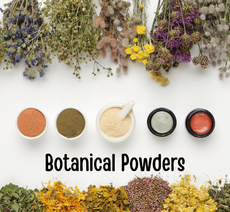 an image showing the ingredient list of the Back2naturalness dry shampoo powder for dark hair 