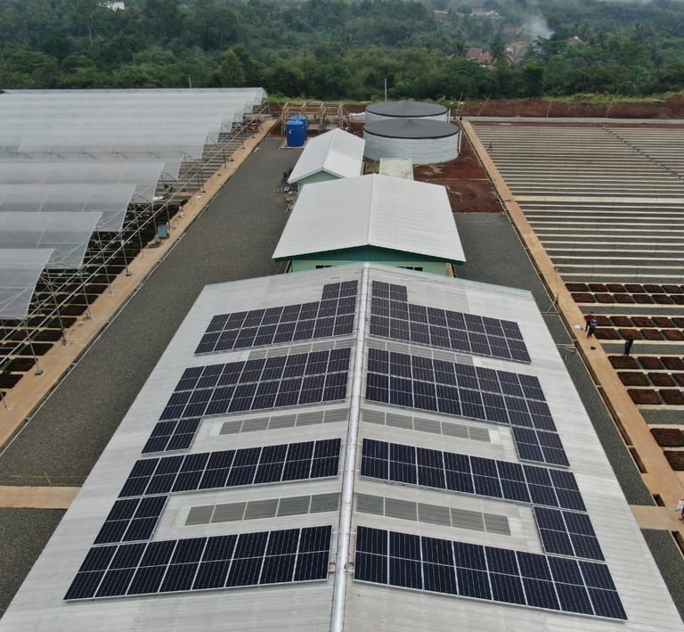PLTS On Grid 100kW Rumpin Nursery Bogor