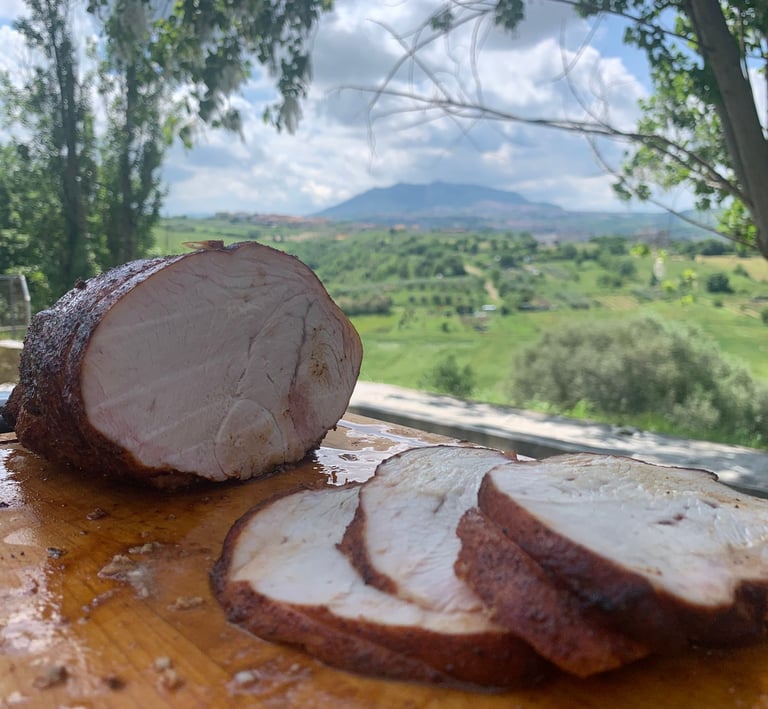 Tacchino caramellato al Jack Daniel's Affettato