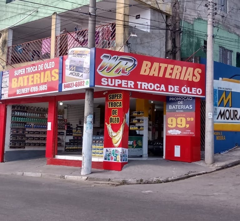 Loja de baterias automotivas em Itapevi. Baterias para carros, motos, caminhão. Baterias 60 amperes.