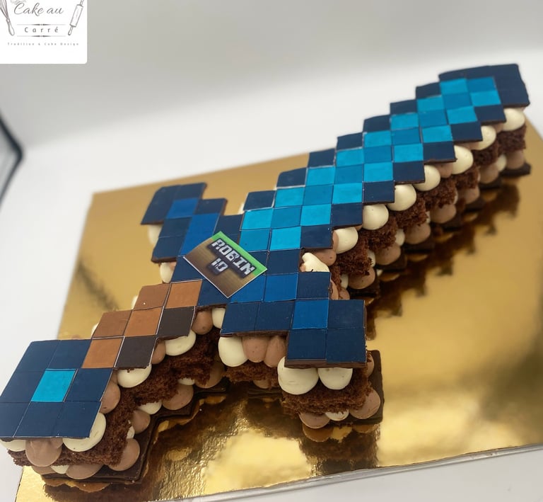 Shape cake épée (Number cake n forme d'épée)