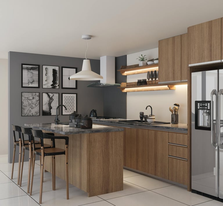 Fonksiyonel tasarım anlayışıyla planlanan iç mekân