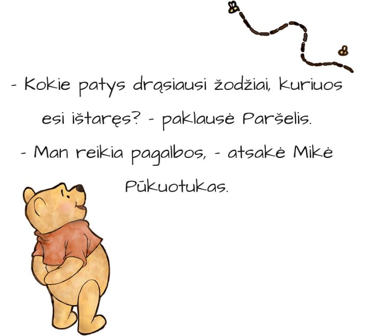 Mikės pūkuotuko mintys
