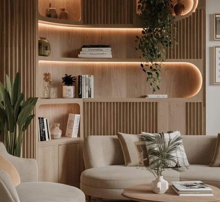 Modern iç mekân tasarımıyla yenilenmiş yaşam alanı