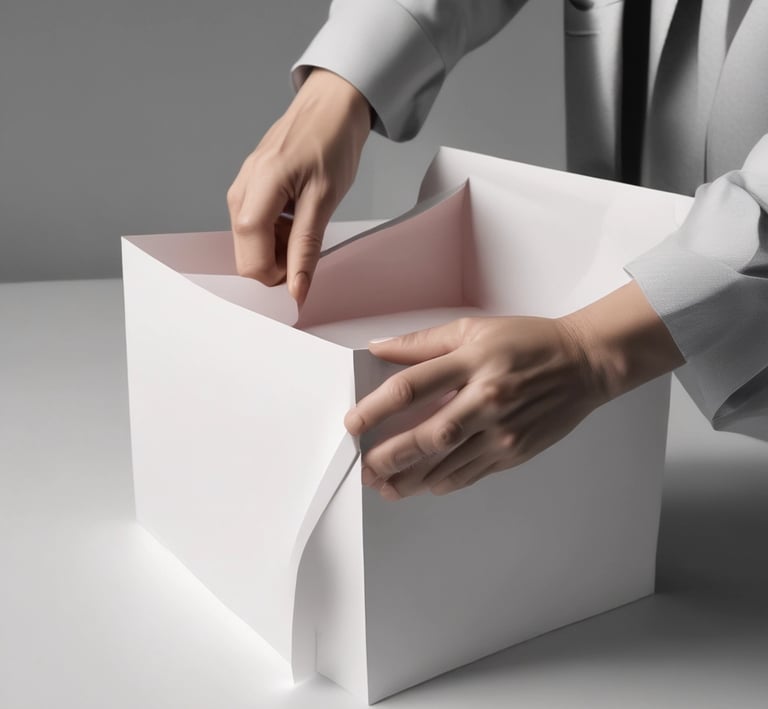 A person is putting a piece of paper into a ballot box