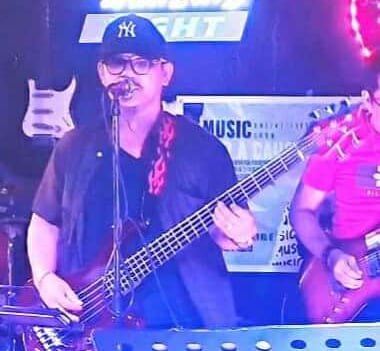 Bass guitar player
