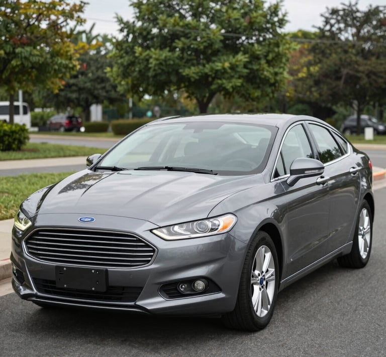 A family-friendly rental car parked outside a cozy home, symbolizing the lifestyle familiadrive supports.