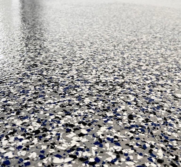 Garage epoxy flooring installation in Melbourne