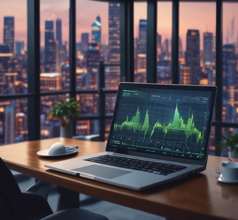 A detailed financial chart displaying upward trends in real estate investments.