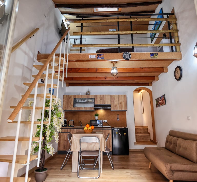 vista completa loft dall'ingresso
