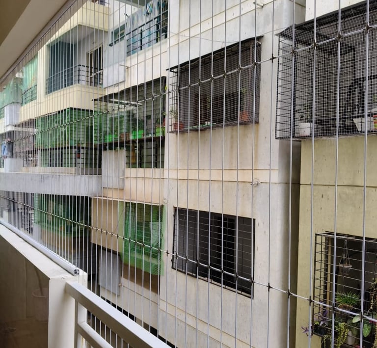 best invisible grills installation for balcony in chennai