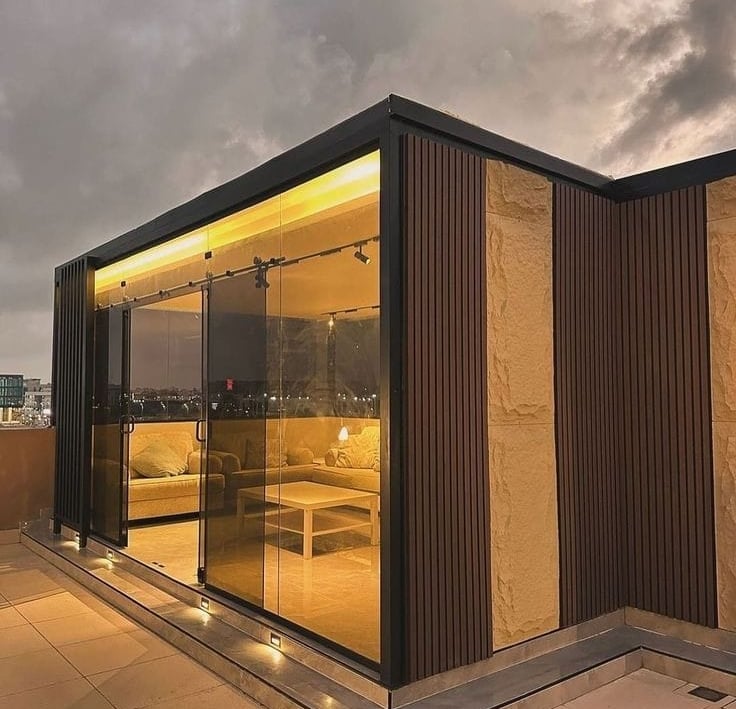 غرف زجاجية للاسطح