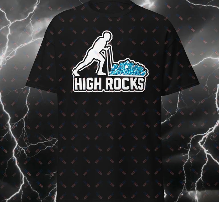 Hyrox High Rocks Gym Bro Funny T-Shirt – Cross Training & Weightlifting Meme Tee- Next Cult Brand