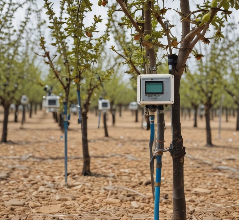 A modern electronic sensor network installation.