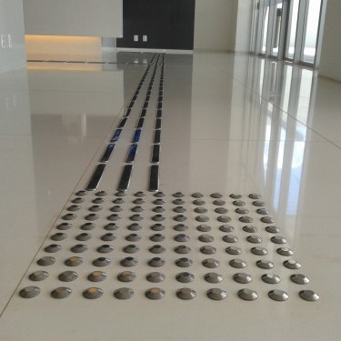 Elemento tátil inox