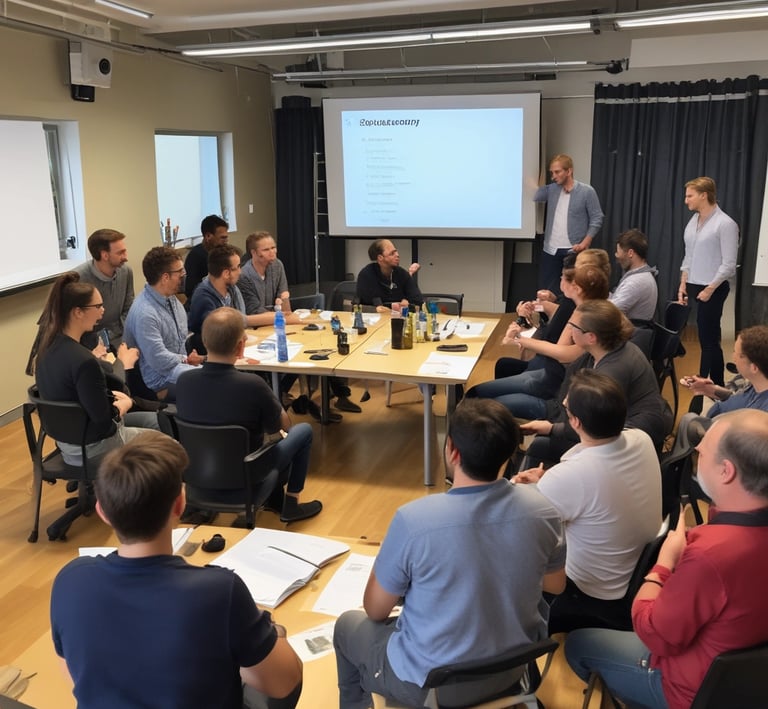 Expert training session with industry professionals.