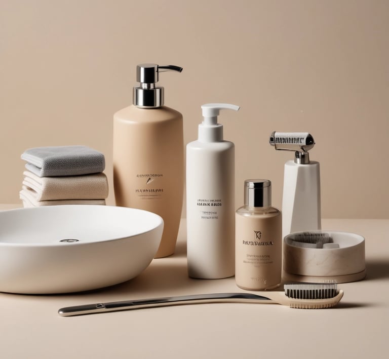 A bright, inviting kitchen scene featuring neatly arranged kitchen basics like utensils, jars, and a cutting board.