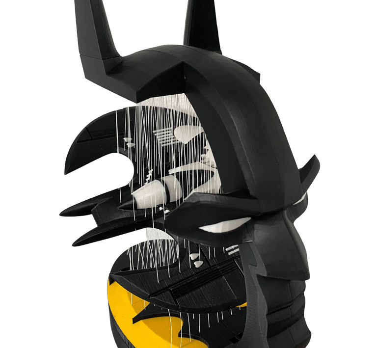 stampa 3d, lampada led batman, batman