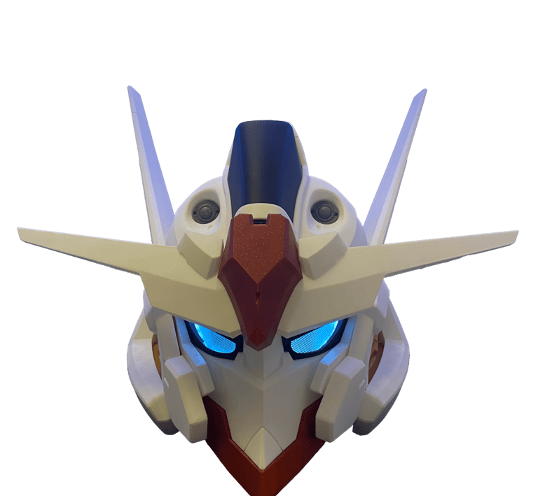 stampa 3d, gundam, casco gundam, cosplay