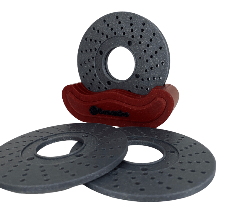 stampa 3d sotto bicchieri brembo