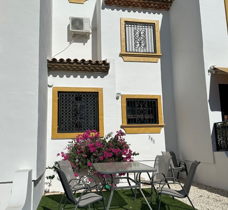 Back garden Casa Romantica Holiday house Villamartin Orihuela Costa