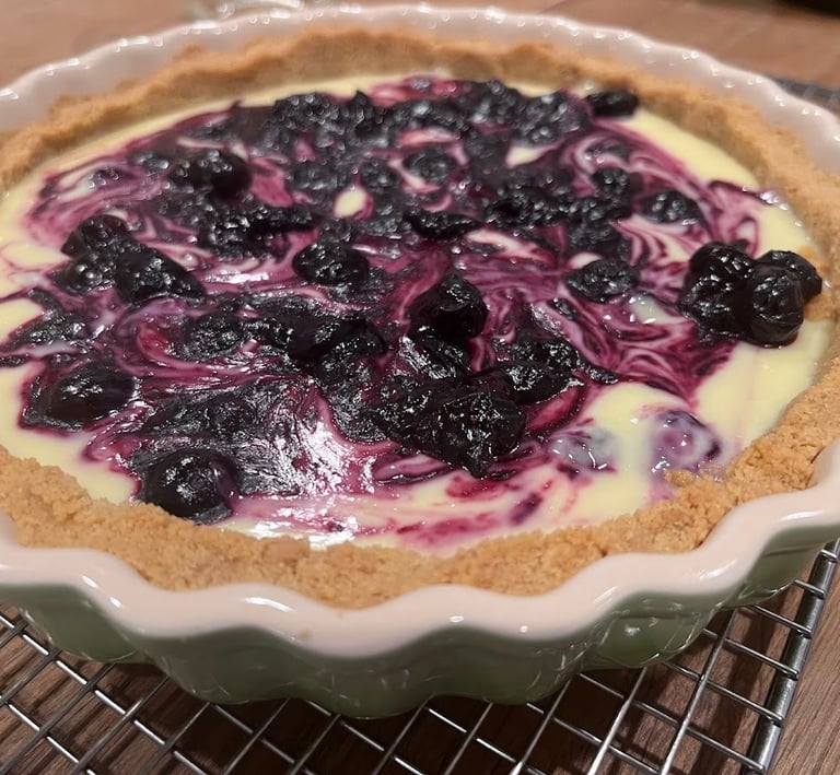 lemon blueberry tart