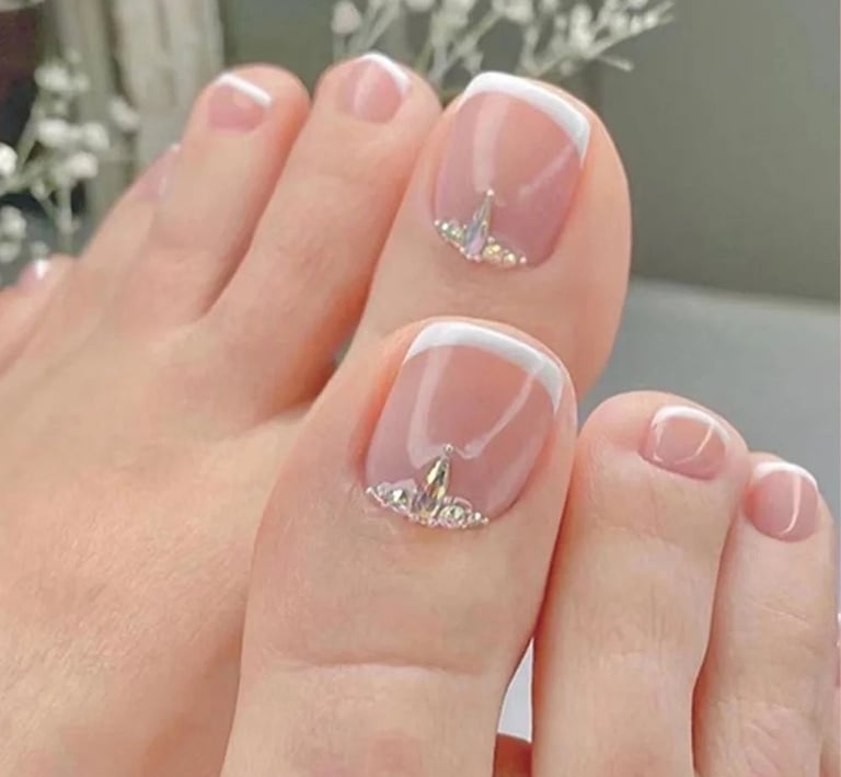 French Tip Pedicure - New Gen Studio - Worthington, MN