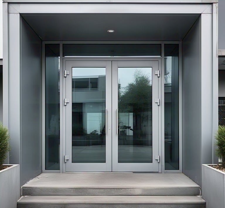 Acceso de Puerta de Aluminio