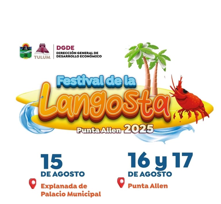 logo festival de la langosta tulum 2025