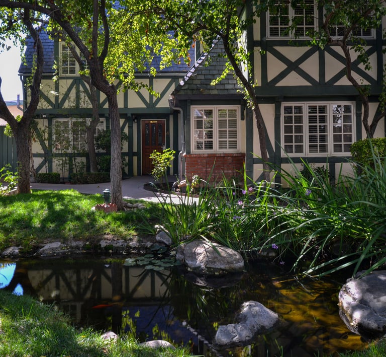 WWine Valley Inn & Cottages in Solvang, California, a family-friendly hotel with charming garden views