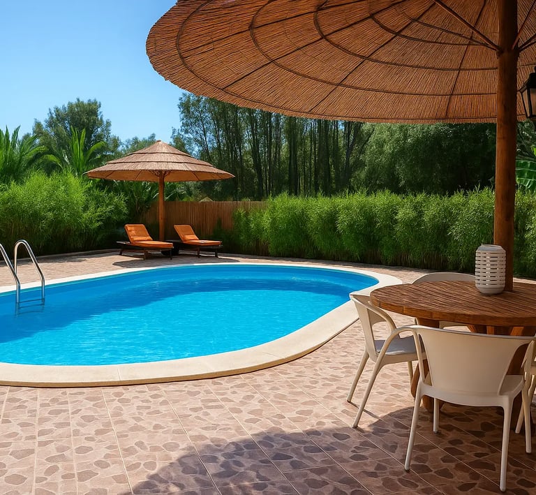 Casa rural com piscina privada e natureza envolvente em Coruche