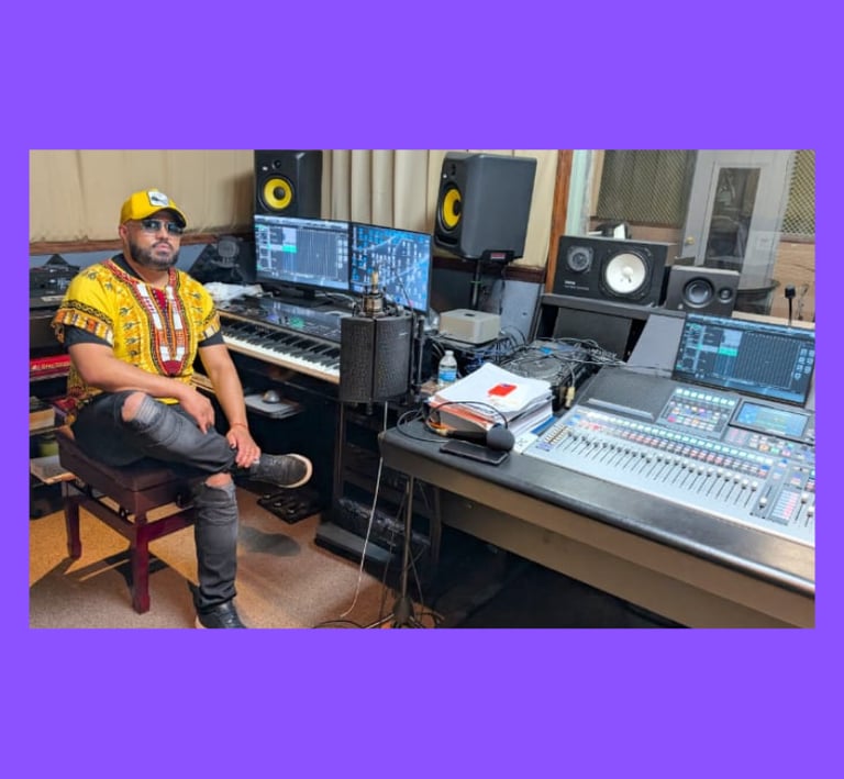 Entre micrófonos y emociones, Fabricio Torres creando su magia musical