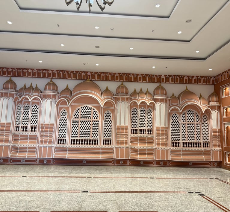 a large room with a chandelier and chandelier