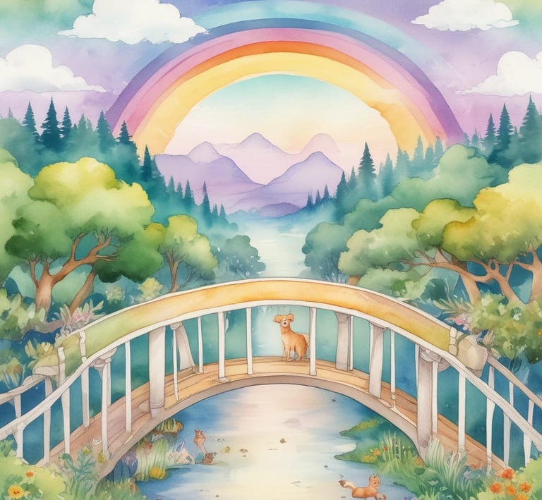 A collection of personalized pet keepsakes arranged artfully on a soft pink surface with subtle flowers.