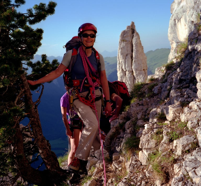 escalade femme mont aiguille en Isère