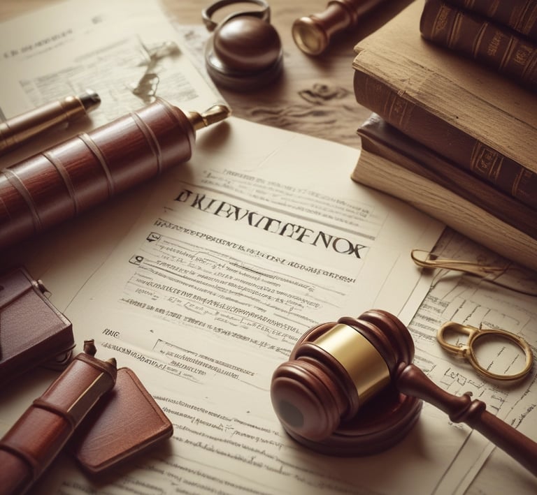 A modern skyscraper with a unique angular design features reflective glass panels. The name 'King & Spalding' is prominently displayed at the top, and another building’s silhouette is visible in the reflection. The blue sky and some thin clouds are visible in the background.