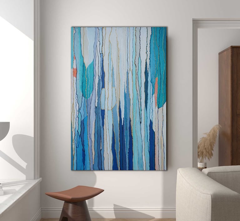 "Vital Blue" 36x24 Pensacola home studio