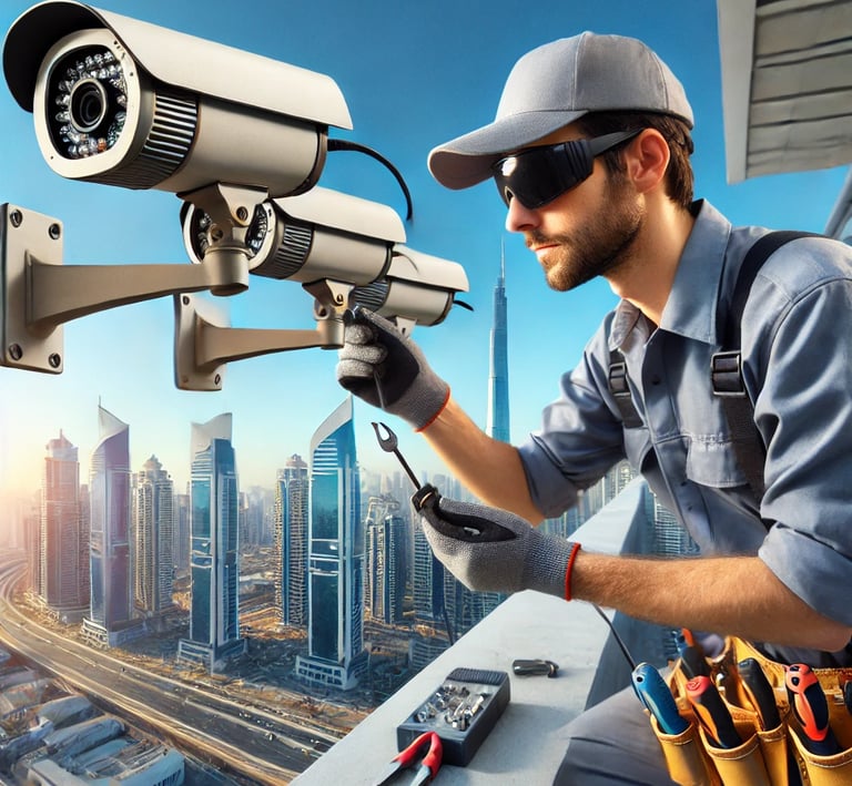 🔐 تركيب كاميرات مراقبة في الشارقة | شركة تيجوري كام | اتصل الآن: 0501594307