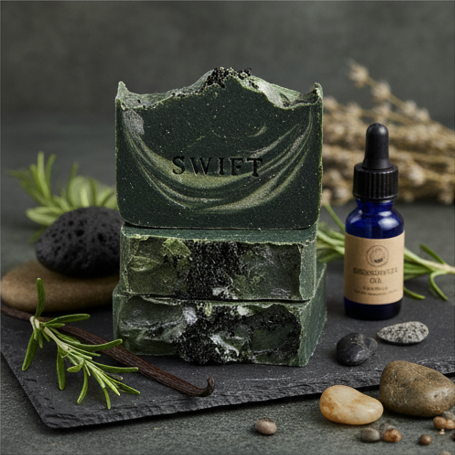 Handmade soap earthy