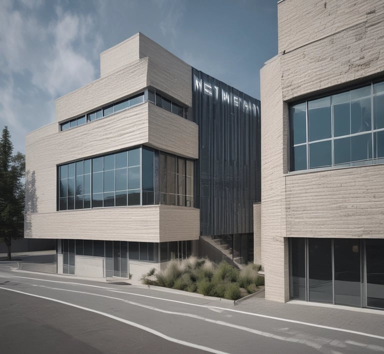 Modern industrial warehouse with reinforced metal structures completed by Metalvene.