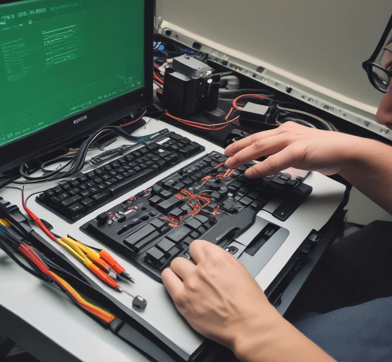 AI-powered car diagnostics interface showing real-time data on a sleek dashboard screen.