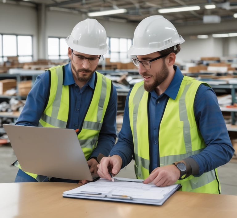 Team members in a lively discussion around a table, sharing insights on sustainability practices.