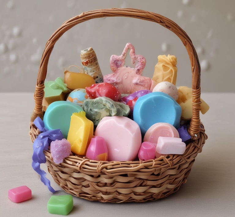 Handcrafted rustic wooden gift displayed on a wooden table with natural light.